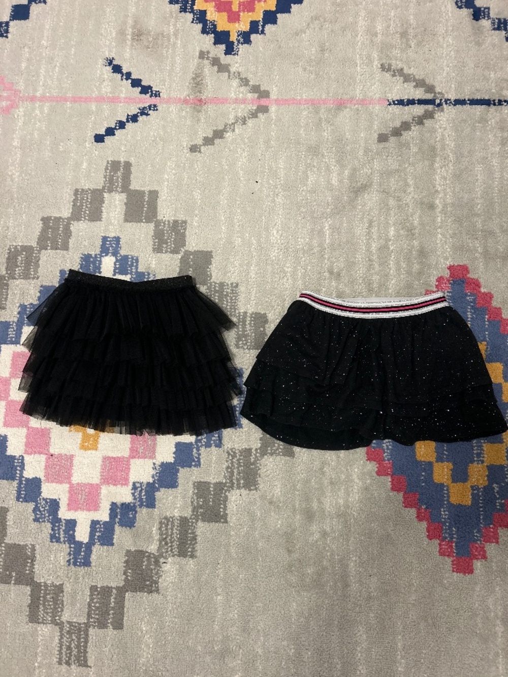2 girls black skirts bundle size 7